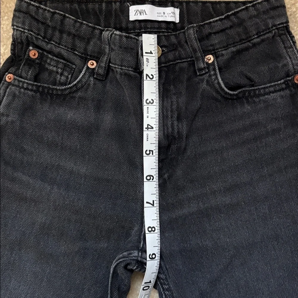 Zara Girls Straight Black Jeans